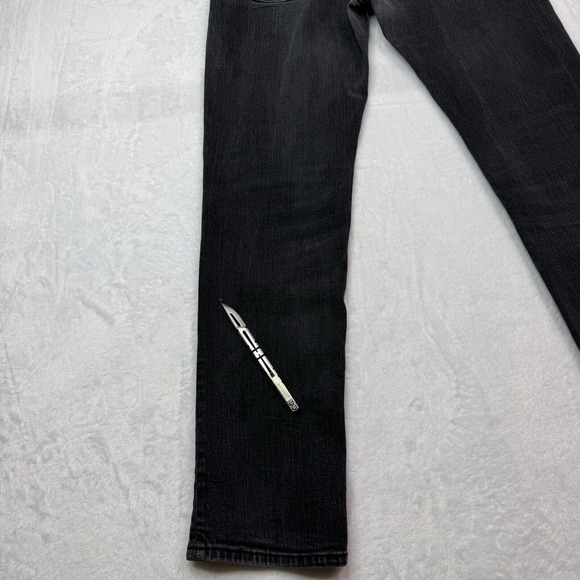 Abercrombie & Fitch Jeans Men 31x30 Black Langdon Skinny Jeans Used With Spots - Picture 14 of 16